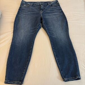 NEW AE American Eagle Women's Luxe Jeans BFF Jegging Medium Wash Size XL